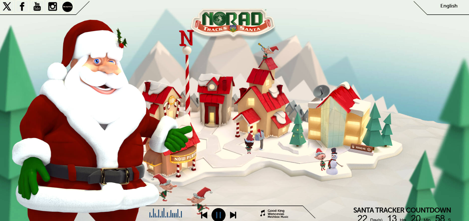 NORAD Tracks Santa 2023 